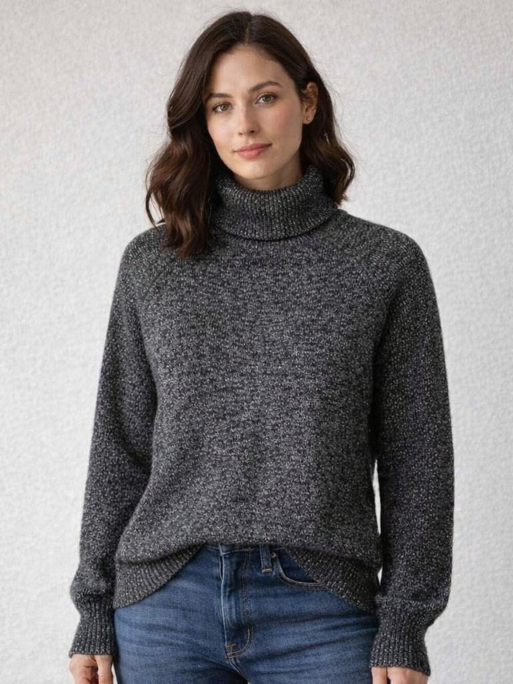 Loft Long Sleeve Pullover Turtleneck Sweater
